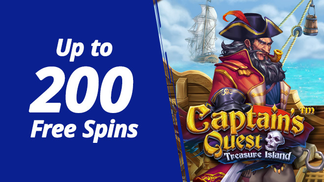 100 Free Spins Captain200 | Valid during November 100 Free Spins Captain200 | Valid during November
